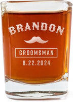 Groomsmen Shot Glasses - Personalized Wedding Party Gift or Proposal - 12 Pack