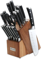Knife Set，17 Pieces Knives Set with Block for Kitchen ，Dishwasher Safe Razor-Sharp German Stainless Steel Kitchen Knife Set with Ergonomic Handle，with Gift Box