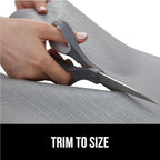 GORILLA GRIP DripGuard Drawer and Shelf Liner for Cabinet, 24x240 Inch, Slip Resistant Non Adhesive Protection for Kitchen, BPA Free Smooth Surface Plastic Liners for Cabinets, Bathroom Drawers, Gray