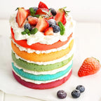 4Pcs Layer Cake Pans Set, 6 Inch Rainbow Cake Baking Pans,Silicone Cake Molds for Pizza Vegetable Pancake Quiche and Resin Crafts (Cat)