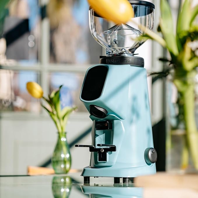 AllGround Sense All Purpose Home Coffee Grinder - Residential Grinder - Made in Italy - By Fiorenzato (Pastel Blue)