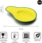 OTOTO Avocado Spoon Rest for Stove Top - Silicone Spoon Rest for Kitchen Counter, for Ladles, Tongs, Spatula Funny Cool Cute Kitchen Gifts Gadgets Accessories