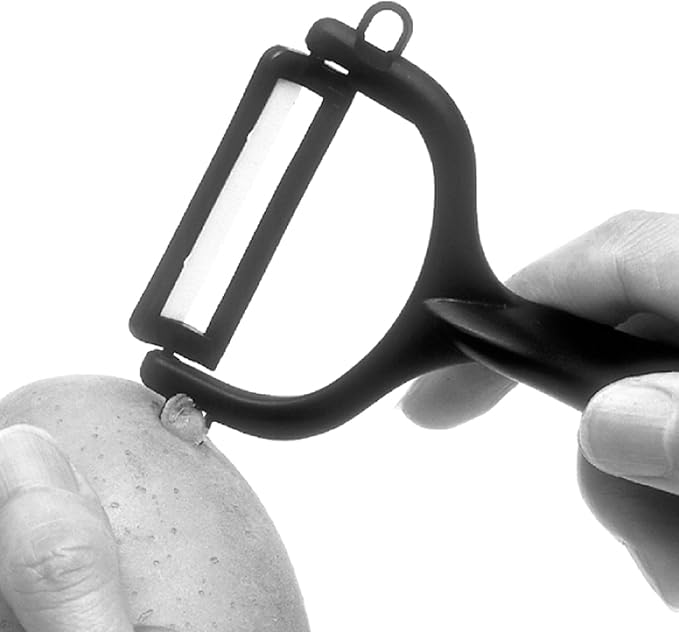 Kyocera Ceramic Horizontal Y Peeler, Blue