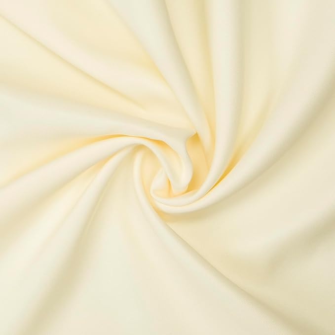 Gee Di Moda Ivory Rectangle Tablecloth - 90 x 132 Inch, Polyester, Wrinkle & Stain Resistant, Perfect for 6 Foot Table, Buffet, Parties & More