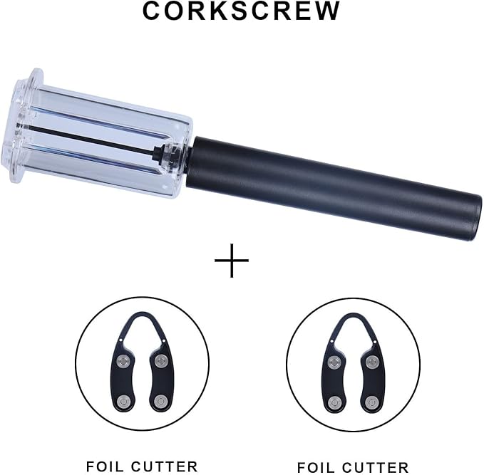 Wine Air Pressure Pump Bottle Opener Set,Simple Wine Pump Cork Remover Corkscrew,Efficient Corkscrew Bottle Opener,Easy Screw Out Tool, Perfect Wine Gift For Wine Lovers. (3)
