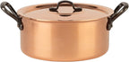 Cuisine Romefort | tinned copper pot with cast iron handles and lid | traditional stockpot made of solid copper | stewpot from France ideal for soups and stews 5 qt