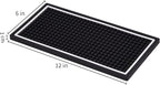 Bar Mat for Cocktail and Coffee Bar 6" x 12" Rubber Bar Service Spill Mat for Cocktail Bartender Coffee Bar or Countertop Mats Glass Drying Mat