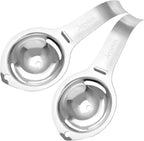 2 Pieces Egg separator, egg white and yolk separator, stainless steel, health and safety, separator, kitchen gadgets