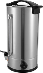 Coffee Urn, 160 Cup Coffee Percolator Commercial Coffee Maker, 25L Stainless Steel Coffee Maker Hot Water Beverage Dispenser Electric Coffee Urn For Catering, Wedding, Party (25L)
