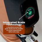 AllGround All Purpose Home Coffee Grinder - Residential Grinder - Made in Italy - By Fiorenzato (Bright Silver)