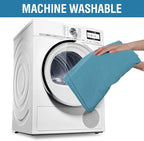 H.VERSAILTEX Linen Textured Table Cloths Round 60 Inch Premium Solid Tablecloth Spill-Proof Waterproof Table Cover for Dining Buffet Feature Extra Soft and Thick Fabric Wrinkle Free, Teal