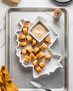 World Plates Germany Shaped Baking Dish Serving Platter or Decorative Tray Charming Porcelain Bakeware Oven Microwave and Dishwasher Safe