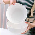 60 oz Large Soup Bowl, Pho Bowls, 8-Inch Off-White Porcelain Bowls Set of 3, Perfect for Hearty Meals and Serving