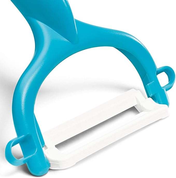 Kyocera Ceramic Horizontal Y Peeler, Blue