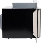 RecPro RV Microwave with Trim Kit | 1.0 Cu. Ft. | 900W | Direct Replacement for Greystone and High Pointe (Stainless Steel)