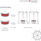 Ceramic Butter Warmers, Lobster Design, Set of 2