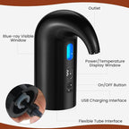 3-in-1 Electric Wine Aerator, Decanter & Dispenser Set – USB Rechargeable Automatic Wine Pourer, Ideal Gift for Wine Lovers