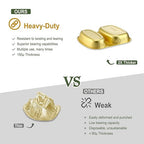 Aluminum Foil Pans of Divided Compartment with Snap-On Lids (5 Pack) | 2X Thicker Heavy Duty Reusable Container 27oz for Take-Out (Gold)