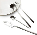 JASHII Hangable 24-Piece Silverware Set, Satin Finish Flatware Cutlery Set Service for 6, Knives/Forks/Spoons Included, Dishwasher Safe (Matte Silver)