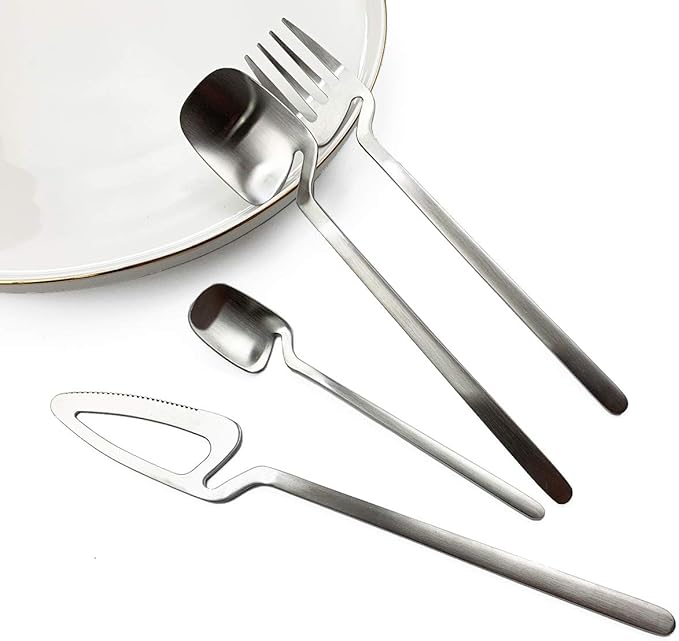 JASHII Mini Teaspoons Set Pack of 8 Stainless Steel Espresso Spoons for Coffee Sugar Dessert Cake Ice Cream Soup Antipasto Cappuccino, 5.3 Inch (Silver)