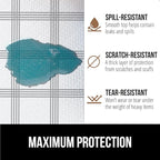 GORILLA GRIP Slip Resistant Drawer and Shelf Liner 2 Pack, Non Adhesive Water Resistant, Easy Trim, Smooth Surface Liners for Kitchen Cabinet, Shelves, Drawers Pantry, 20 IN x 20 FT, Stripe Gray White