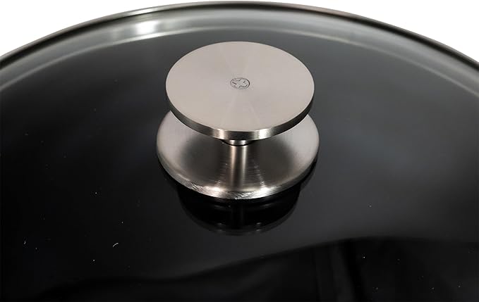 Swiss Diamond Nonstick Hybrid Ceramic and Diamond-Infused Stock Pots With Glass Lid, PFAS- and PFOA-free, Dishwasher & Oven Safe Up To 500 °F (8.5 Quart)