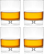 Ravenscroft Crystal | Set of 4 European Taylor Double Old Fashioned Glasses | 11 Fluid Ounces | 100% Lead-Free Crystalline | Dishwasher Safe | Gift Idea