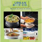 7” Round Aluminum Foil Pans - 100 Pack with Clear Plastic Dome Lid | Disposable Deep-Sided Baking Pans, Ideal for food storage, Baking, Grilling, Cooking, Catering & Prepping. (100, with Dome Lid).