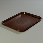 Carlisle FoodService Products Cafe Plastic Fast Food Tray, 14" x 18", Chocolate