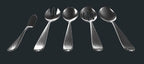 Hammered Serving Utensil Set, 18/10 Stainless Steel Serving Spoons, Salad Servers, Butter Knives, Mirror Finish, Dishwasher Safe, Elegant and Durable (10-Piece Serving Set, Fidenza Hammered)