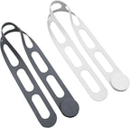 Silicone Utility Strap for Slow Cooker Lid, Pot, Bento Box, 21.65 In Reusable Elastic Self-Lock Silicone Tie for Bundling or Organizing Curtain, Cords, Yoga Mat, Camping Mat, 2pcs (Gray&White)