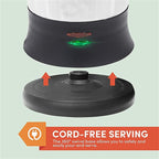 SOTECH Percolator Coffee Pot Electric Maker with Cool Touch Handle, Clear Brew Progress Knob(12 Cup)