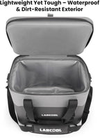 Soft Cooler Bag 24 Can Ultra-Tough Small Cooler, Insulated Soft Sided Cooler Bag, Portable Small Ice Chest with Shoulder Strap, Waterproof Cooler Bag for Camping, Beach, Picnic, Car, Fishing