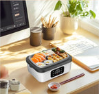 lunch box for Adults, Rechargeable Self-Heating lunch box，lunch warmer portable for work，battery powered heater for camping，1L crockpot lunch warmer，Meal Prep Friendly，bento box set