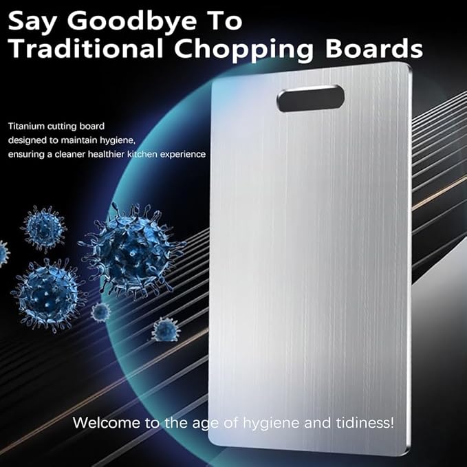 3 pack Titanium Cutting Boards for Kitchen -Titanium Cutting Board Double Sided Titanium Cutting Mat,Non Stick Chopping Board