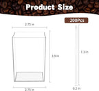 101 Pcs Swizzle Stir Sticks for Cocktails 7 Inch Coffee Stick Holder Clear Crystal Coffee Stirrers Crystal Reusable Swizzle Sticks for Stirrers Holder Round Acrylic Drink Coffee Party Supplies