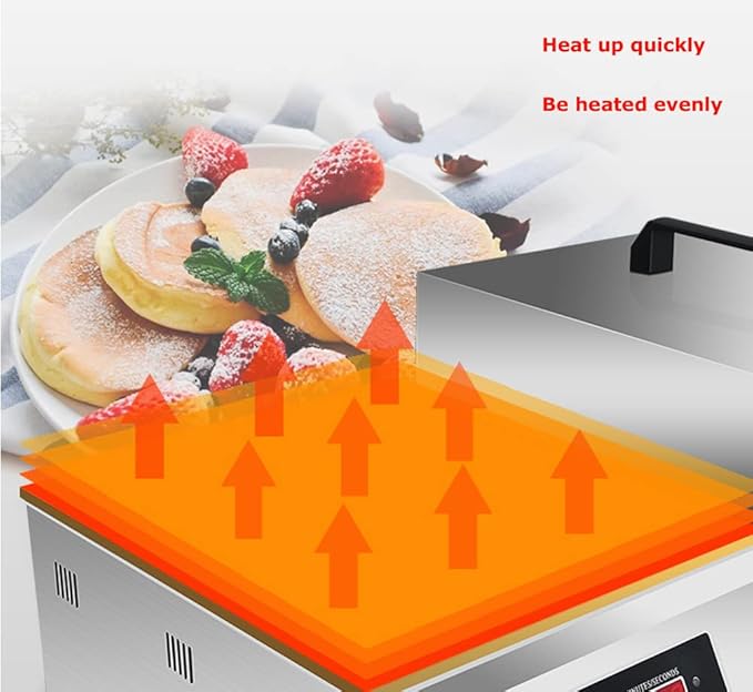 Commercial Souffle Making Machine Electric Dorayaki Maker Pancake Maker Non-Stick Single Copper Plate Muffin Pancake Dorayaki Souffle Machine 110V