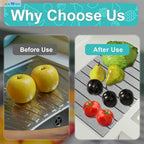 Large Gray Diatomaceous Stone Drying Mat for Kitchen Counter, Quick Dry Collapsible Drying Mat , Absorbent Bath Mat for Kitchen Dishes Cups Bottles Bathroom Any Countertop, 24 In x 16 In