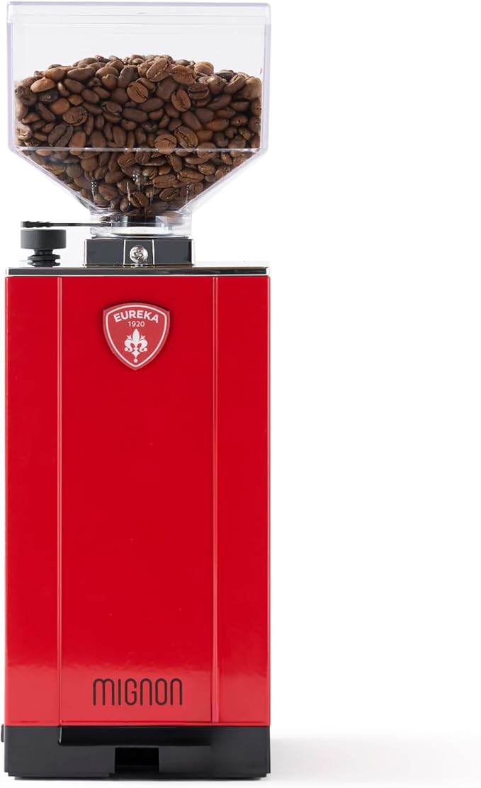 Eureka Mignon Specialita Espresso Grinder | Sound-Insulated | Stepless 55mm Burrs | Touchscreen | Ferrari Red