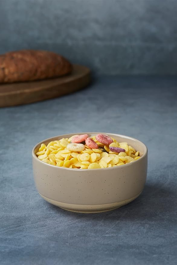 famiware Milkyway Cereal Bowl, Soup Bowls for 4, 25 Ounce Bowls Set for Kitchen, Bowl Set for Cereal Soup Rice Pasta Salad Oatmeal, Cinnamon Brown