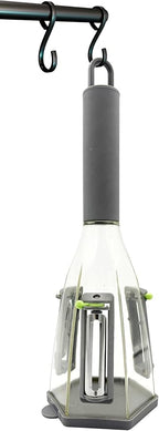 Jokari Catch-All™ Peeler - 3-Blade Vegetable Peeler with Peel Catcher, Straight Edge, Julienne, Serrated Blades, Non-Slip Grip, Dishwasher Safe for Fruits & Vegetables