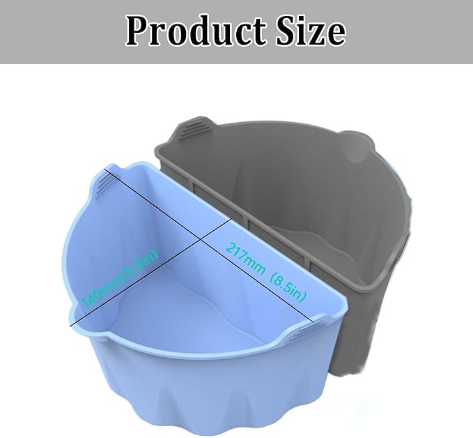 6 Quart Silicone Slow Cooker Divider Liners, Reusable Slow Cooker Divider Insert for Most 6 7 Qt Crock Pot,Roaster silicone Crock Pot Divider,Dishwasher Safe, BPA Free(Grey+Blue)
