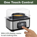 Electric Rapid Egg Cooker, 6 Egg Capacity for Hard Boiled Eggs, Poached Eggs, Scrambled Eggs, or Omelets Maker with Auto Shut Off