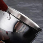 AUNMAS Mini Butter Warmer Pot, Compact Design Durable Stainless Steel Safe Pouring, Oil Warmer 300ml for Frying Drizzling Kitchen