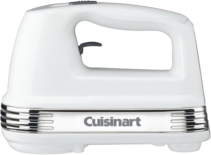 Cuisinart HM-90S Power Advantage Plus 9-Speed Handheld Mixer with Storage Case, White