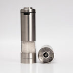 USB-C Electric Salt and Pepper Grinder (SINGLE) - Stainless Steel Salt, Pepper or Spice Mill with LED Light - One Handed Operation Adjustable Ceramic Grinders