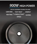 Boba Cooker Commercial Boba Pot 5L Automatic Pearl Tapioca Cooker for Boba Tea & Bubble Tea & Milk Tea Touchscreen 110V