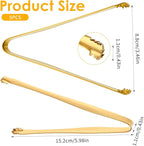 5 Pcs Egg Chalaza Removal Tool, 6 Inch Stainless Steel Eggs Separators for Yolk, Multipurpose Egg Membrane Chalaza Removal Tool Kitchen Tongs for Cooking Cake Bakers Pastry Chefs