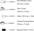 Cooking Utensil Set, 11 PCS Stainless Steel Kitchen Utensil Set, Nonstick Kitchen Gadgets Cookware Set with Spatula