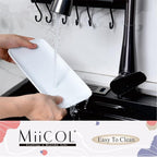 Miicol Small Platters Set of 6, Ceramic Rectangle Plates 9 Inch, Modern Sushi Plate Set, White Serving Dishes for Serving Food, Appetizer, Dessert, Dinner, Party